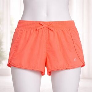 Zeroxposur Neon Orange XL Swimwear Bottoms With Bow And Pom Pom Accents Beach